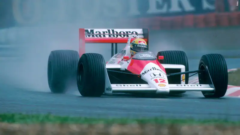36 years ago today, Senna and Prost collided at Suzuka again